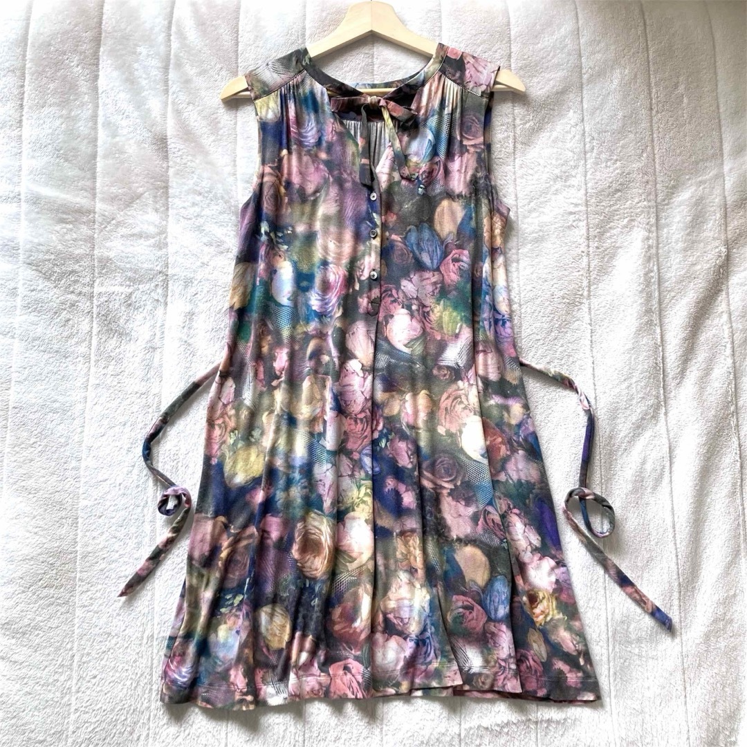 Paul Smith ポールスミス ぼかし花柄ワンピース レーヨン Paul Smith ポールスミス ぼかし花柄ワンピース レーヨン