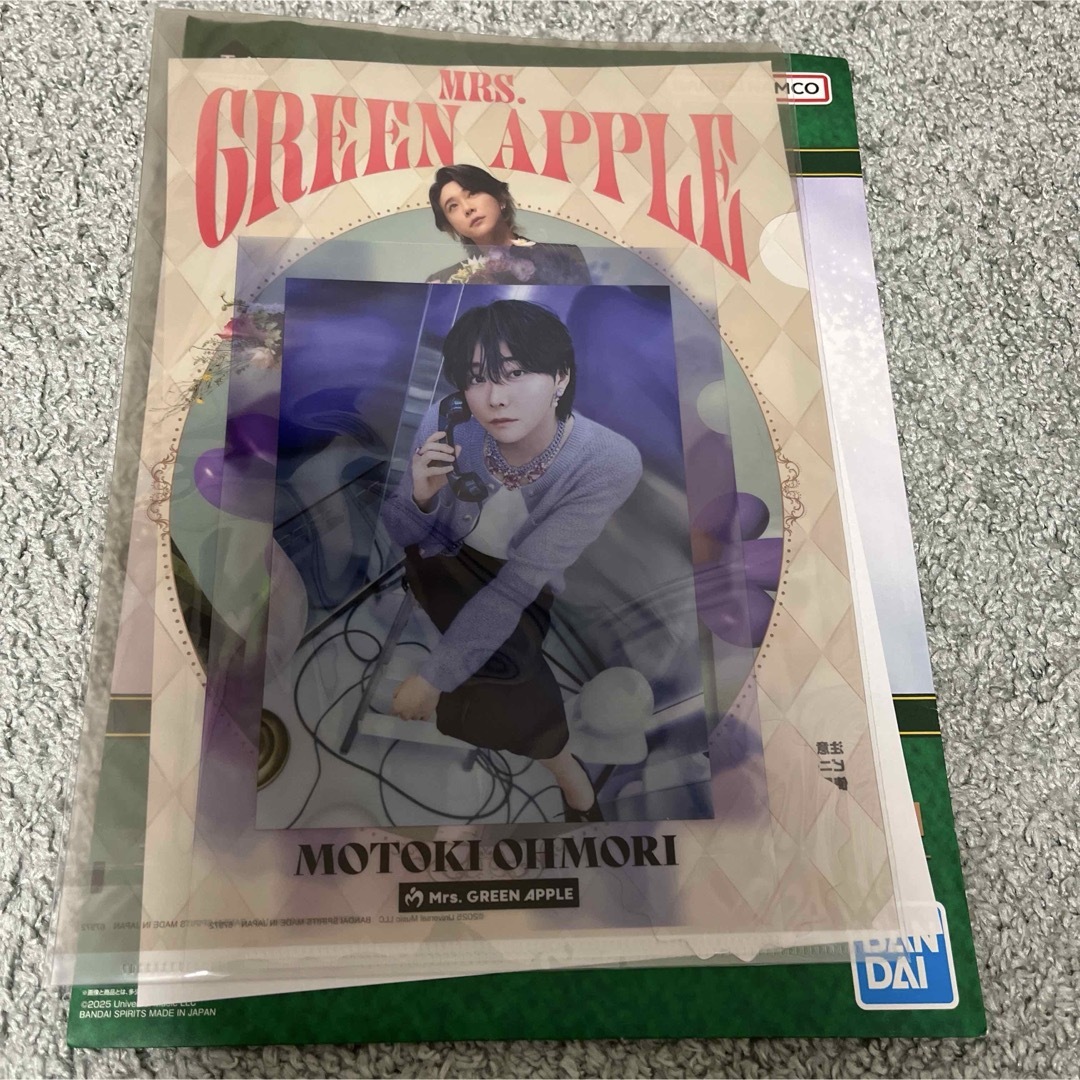 Mrs.GREENAPPLE 一番くじ ラストワン賞＋大森さんクリアファイル MRS. GREEN APPLE 一番くじ 大森元貴 クリアファイル - メルカリ