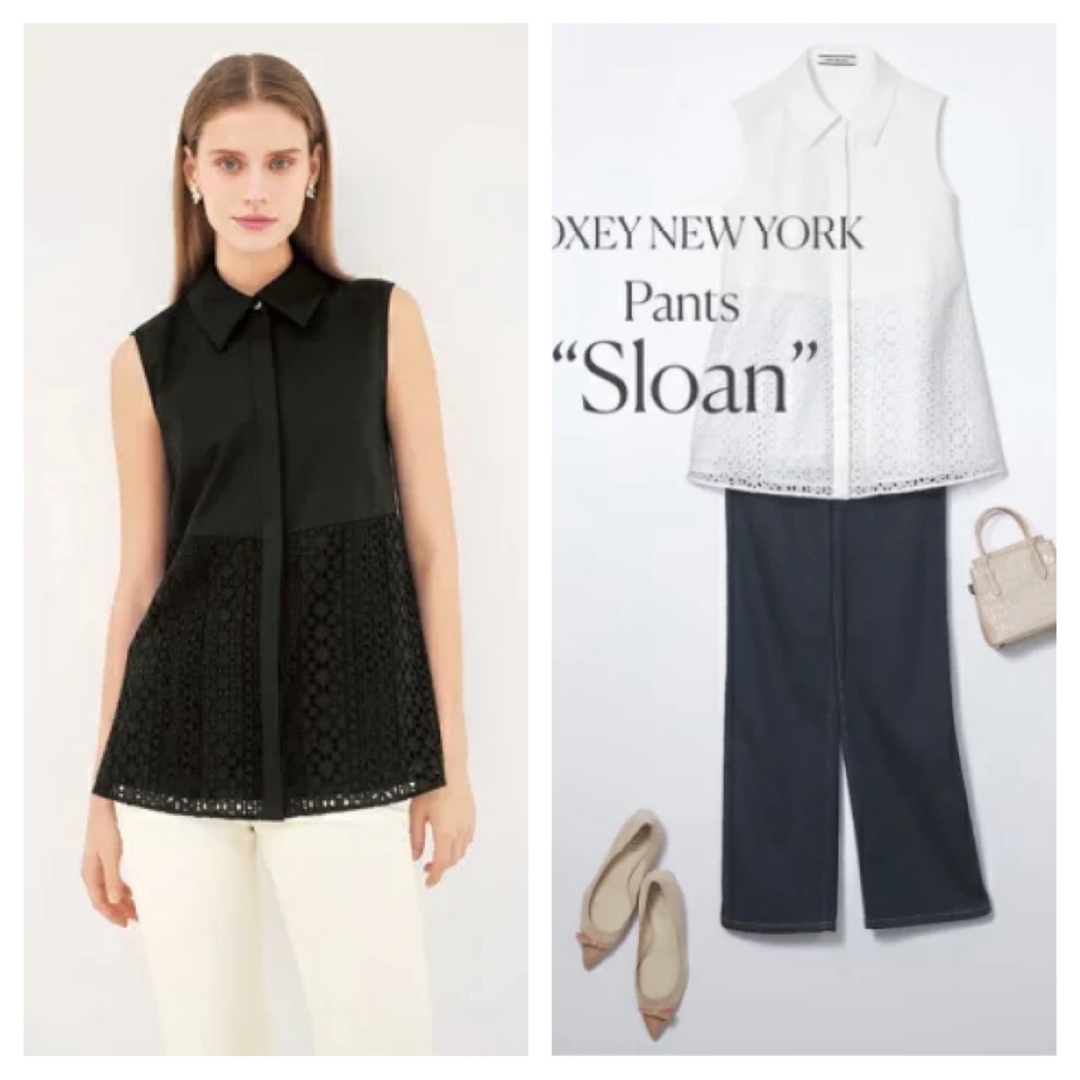 2022年 フォクシーニューヨーク バイオレットスカート ブラック 38サイズ