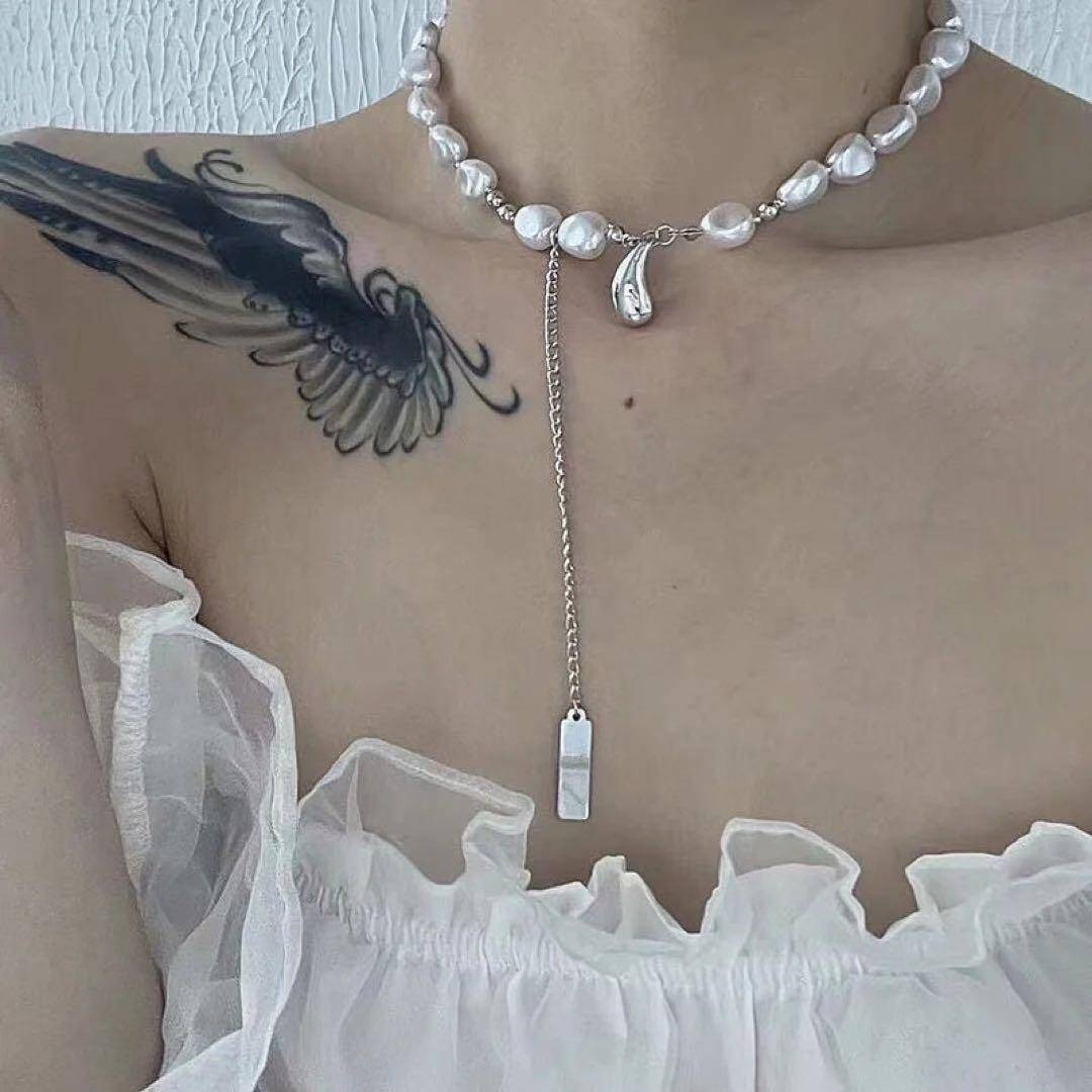 ティファニー 希少 ハンドバッグ ハート ブルーエナメル ネックレス TL1f